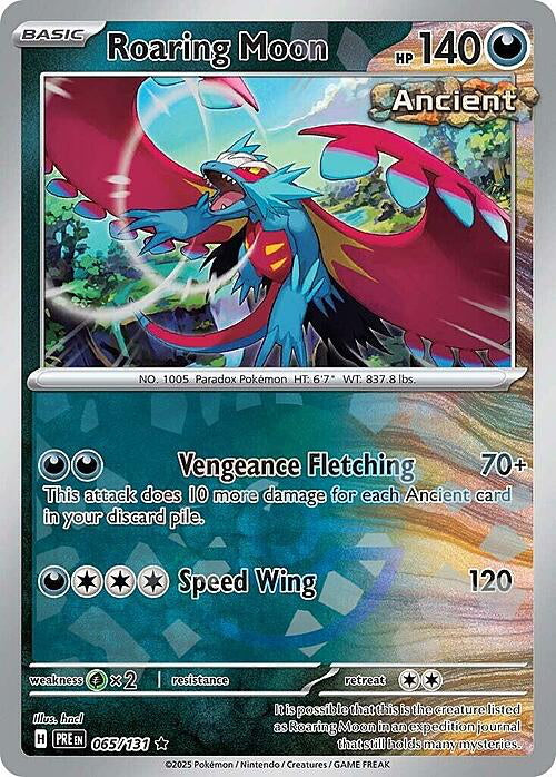 Prismatic Evolutions Roaring Moon #065/131 Pokéball